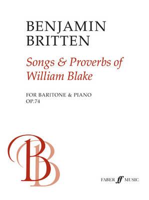 Image for Songs and Proverbs of William Blake: For Baritone and Piano (Faber Edition)