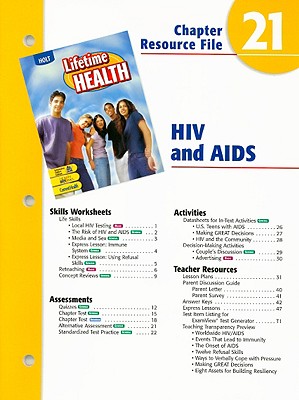 A Lifetime of Health Chptr. 21 : HIV and AIDS [Paperback] by