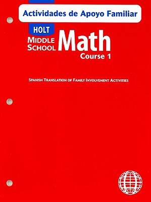 Holt Middle School Math Course 1 Actividades de Apoyo Familiar (Spanish Edition)