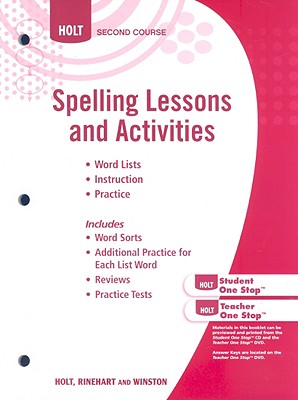 Elements of Language: Spelling Lesson Activities Grade 8
