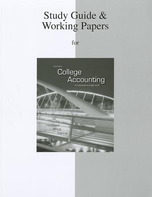 Study Guide/ Working Papers for College Accounting