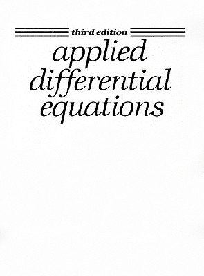 Image for Spiegel: Applied Differential Eq