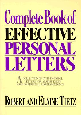 Image for COMPLETE BOOK OF EFFECTIVE PERSONAL LETT