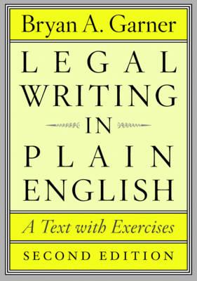 Image for Legal Writing in Plain English: A Test with Exercises, 2nd edition