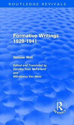 Formative Writings (Routledge Revivals)
