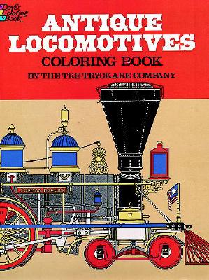 Antique Locomotives Coloring Book