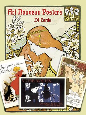 Art Nouveau Posters: 24 Cards (Dover Postcards)