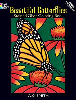 Image for Beautiful Butterflies Stained Glass Coloring Book