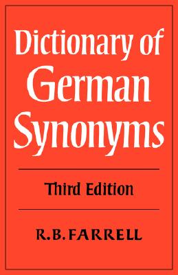 Dictionary of German Synonyms Image for Dictionary of German Synonyms