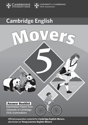 Image for Cambridge Young Learners English Tests Movers 5 Answer Booklet Examination Papers from the University of Cambridge ESOL Examinations