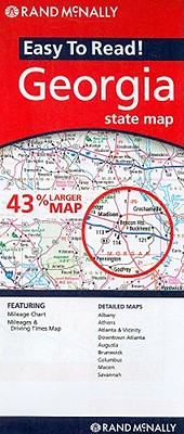 Easy To Read: Georgia State Map (Rand Mcnally Easy to Read!)