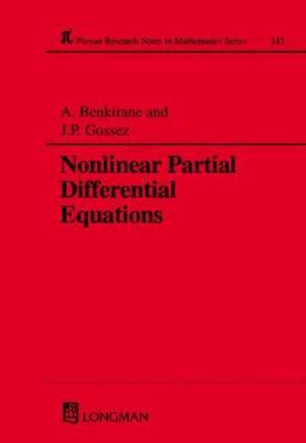 NONLINEAR PARTIAL DIFFERENTIAL EQUATIONS