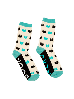 Image for BOOK NERD OUT OF PRINT SOCKS (SMALL)