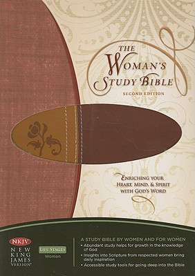 NKJV, The Woman's Study Bible, Leathersoft, Brown/Burgundy: Second Edition