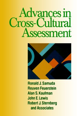 Image for Advances in Cross-Cultural Assessment (Republics)