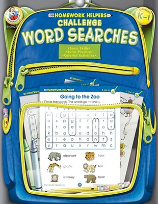 Image for Challenge Word Searches Homework Helper, Grades K to 1