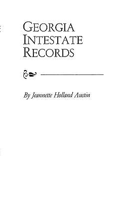 Image for Georgia Intestate Records