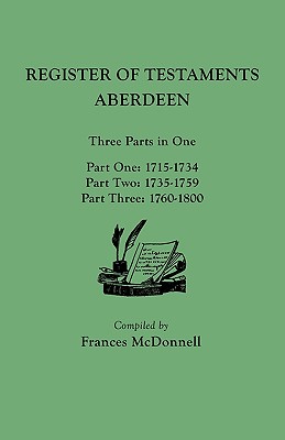 Image for The People of Scottish Burghs: Register of Testaments Aberdeen, 1715-1800