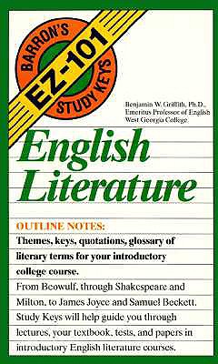 Image for English Literature (EZ-101 Study Keys)