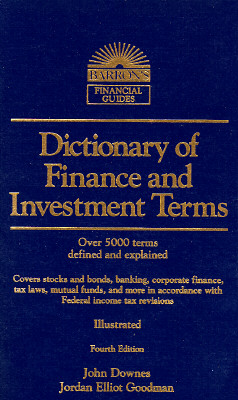 Image for Dictionary of Finance and Investment Terms (BARRON'S FINANCE AND INVESTMENT HANDBOOK)