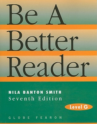 Image for Be a Better Reader: Level G