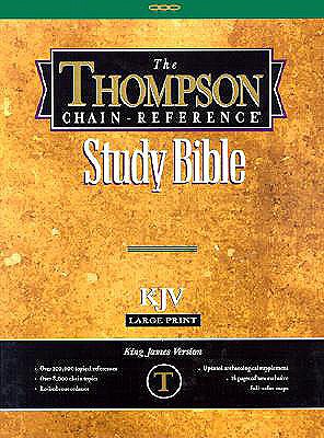 Image for 519 Burgundy KJV (Slightly large print-10 font) Thompson Chain-Reference Bible Bonded