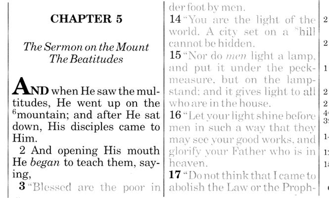 Thompson NASB Chain Reference Bible