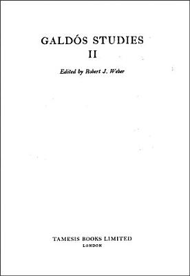 Galds Studies II (Monografas A) (Volume 39)