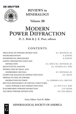 Modern Powder Diffraction (Reviews in Mineralogy & Geochemistry, 20)
