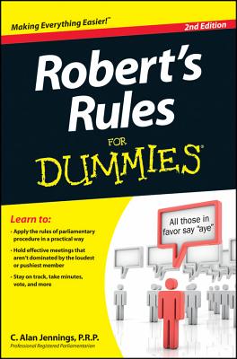 Image for Robert's Rules for Dummies + Website Robert's Rules for Dummies + Website