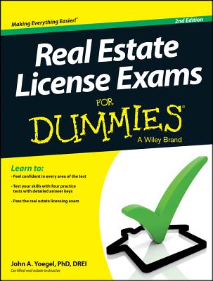 Image for Real Estate License Exams for Dummies: Second Edition Real Estate License Exams for Dummies: Second Edition