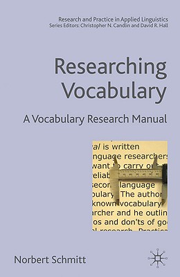 Researching Vocabulary: A Vocabulary Research Manual (Research and Practice in Applied Linguistics) Image for Researching Vocabulary: A Vocabulary Research Manual (Research and Practice in Applied Linguistics)