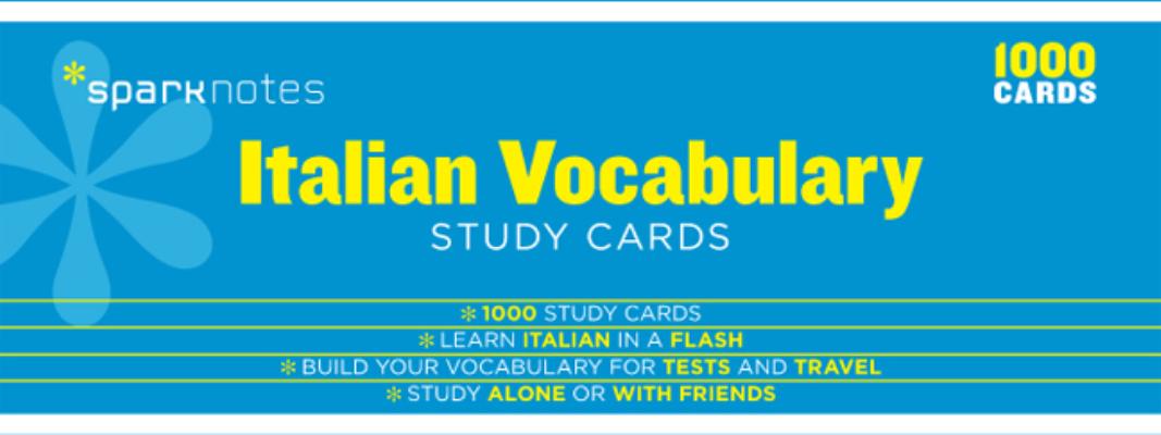 Italian Vocabulary Sparknotes Study Cards