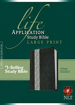 Image for "Life Application Study Bible NLT, Large Print, Floral TuTone Imitation Leather"