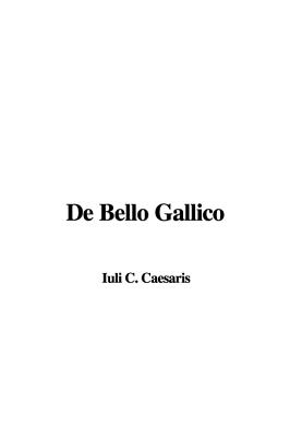 De Bello Gallico