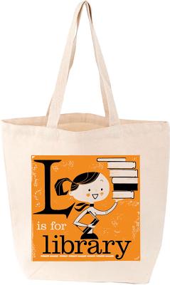 Image for L is for Library tote