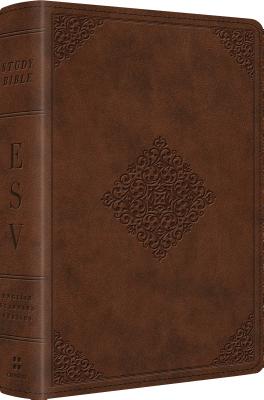 ESV Study Bible, Personal Size (TruTone, Saddle, Ornament Design)