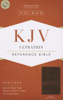 Image for KJV Ultrathin Reference Bible, Brown LeatherTouch