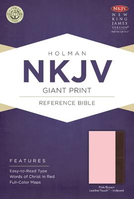 Image for NKJV Giant Print Reference Bible, Pink/Brown LeatherTouch Indexed