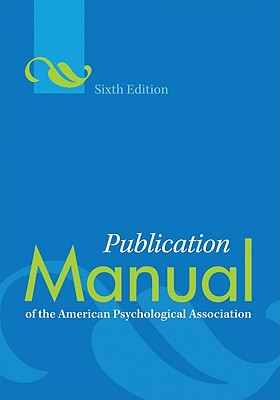 Image for Publication Manual of the American Psychological A