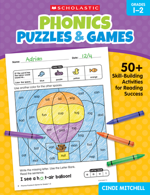 Phonics Puzzles & Games for Grades 12