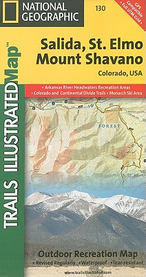Salida, St. Elmo, Mount Shavano Map
