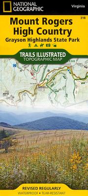 Mount Rogers High Country Map [Grayson Highlands State Park]