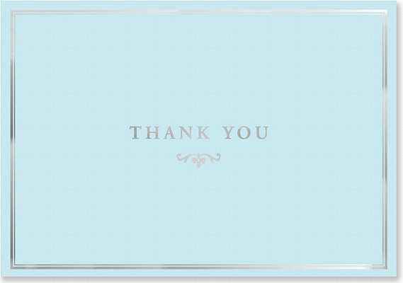 Blue Elegance Thank You Notes (Stationery, Note Cards)
