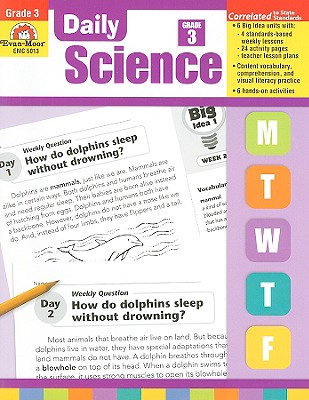 Evan-Moor Daily Science, Grade 3 Homeschooling and Classroom Resource Workbook, Printable Worksheets, Teaching Edition, Earth, Life, and Physical Science, Vocabulary, Test Prep, Hands-On Projects