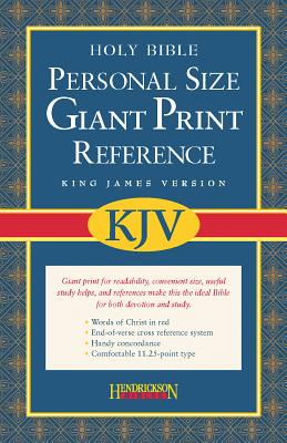 KJV Personal Size Giant Print Reference Bible, Value Edition (Red Letter, Imitation Leather, Black)