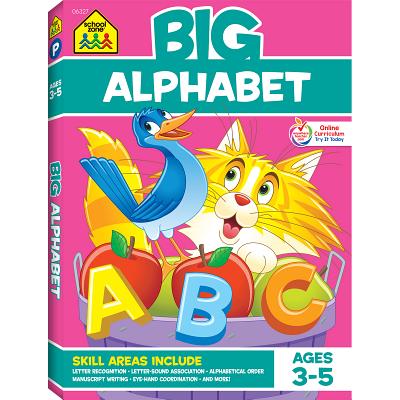 Image for School Zone - Big Alphabet Workbook - Ages 3 to 5, Preschool to Kindergarten, Beginning Writing, Tracing, ABCs, Upper and Lowercase Letters, and More (School Zone Big Workbook Series) School Zone - Big Alphabet Workbook - Ages 3 to 5, Preschool to Kindergarten, Beginning Writing, Tracing, ABCs, Upper and Lowercase Letters, and More (School Zone Big Workbook Series)