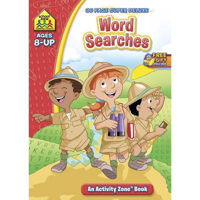 School Zone - Word Searches Workbook - 96 Pages, Ages 8+, 3rd Grade, Reading, Vocabulary, Geography, Map Reading, History, and More (School Zone Activity Zone Workbook Series)