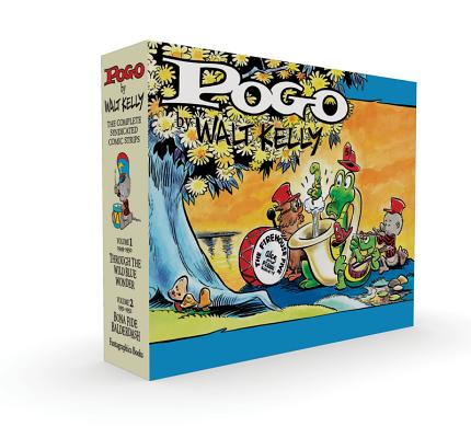 Pogo The Complete Syndicated Comic Strips Box Set: Volume 1 & 2: Through the Wild Blue Wonder and Bona Fide Balderdash (Walt Kelly's Pogo)