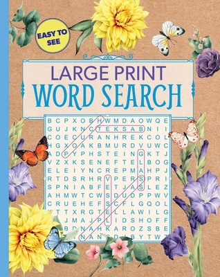 Image for LARGE PRINT FLORAL WORD SEARCH